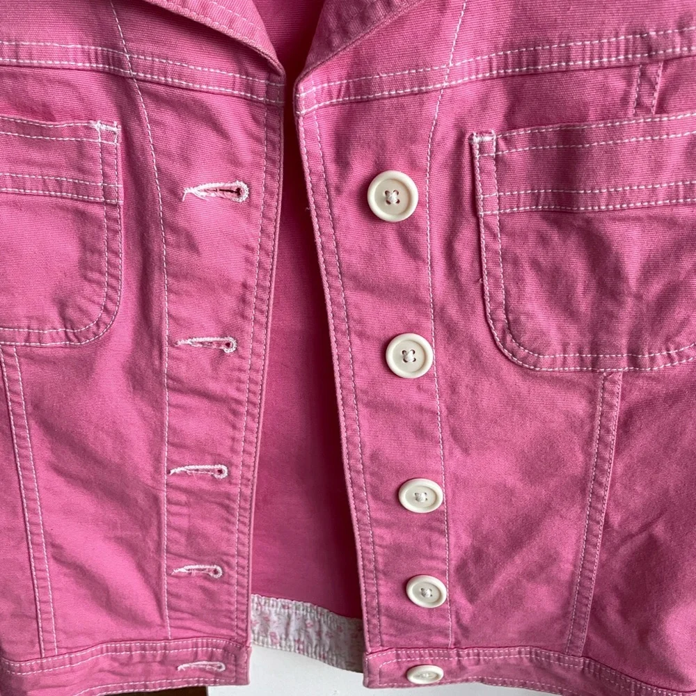 Pink cropped jacket - Picture 7 of 12
